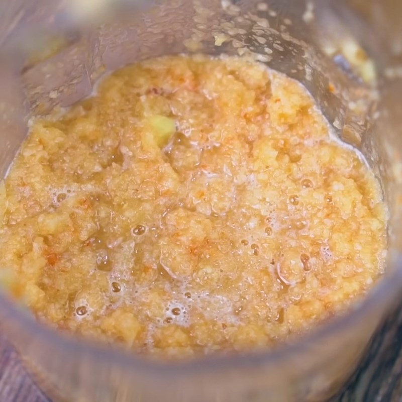 Bước 3 Sơ chế rau củ và xay gia vị kim chi Kim chi củ cải trắng