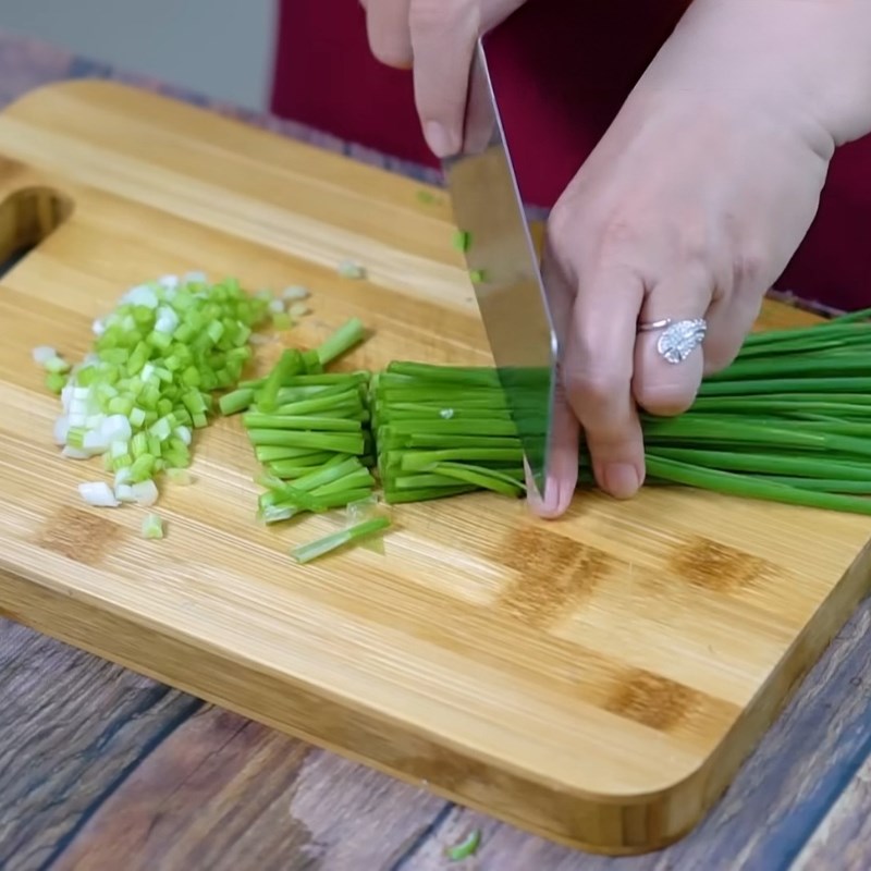 Bước 3 Sơ chế rau củ và xay gia vị kim chi Kim chi củ cải trắng