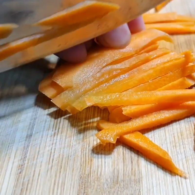 Bước 3 Sơ chế rau củ Nấm xào thập cẩm