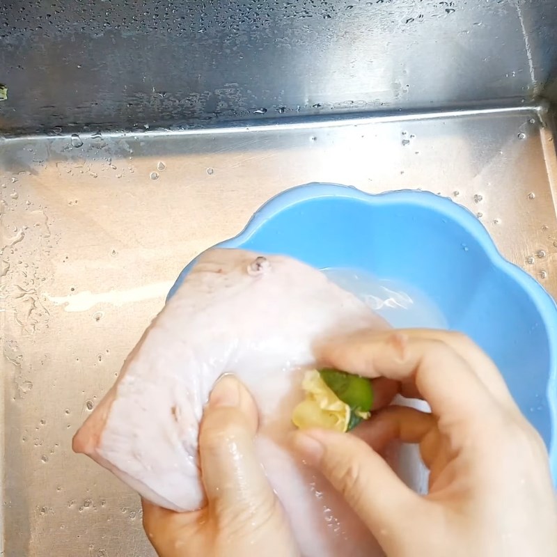 Bước 1 Sơ chế thịt ba chỉ Bánh tráng cuốn thịt heo