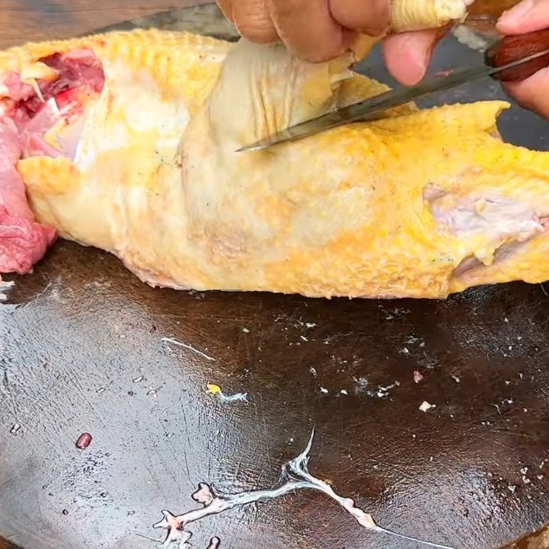 Bước 1 Sơ chế thịt ngan Ngan tái chanh