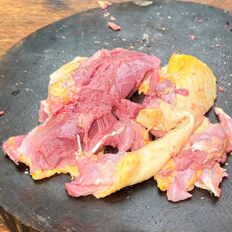 Bước 1 Sơ chế thịt ngan Ngan tái chanh