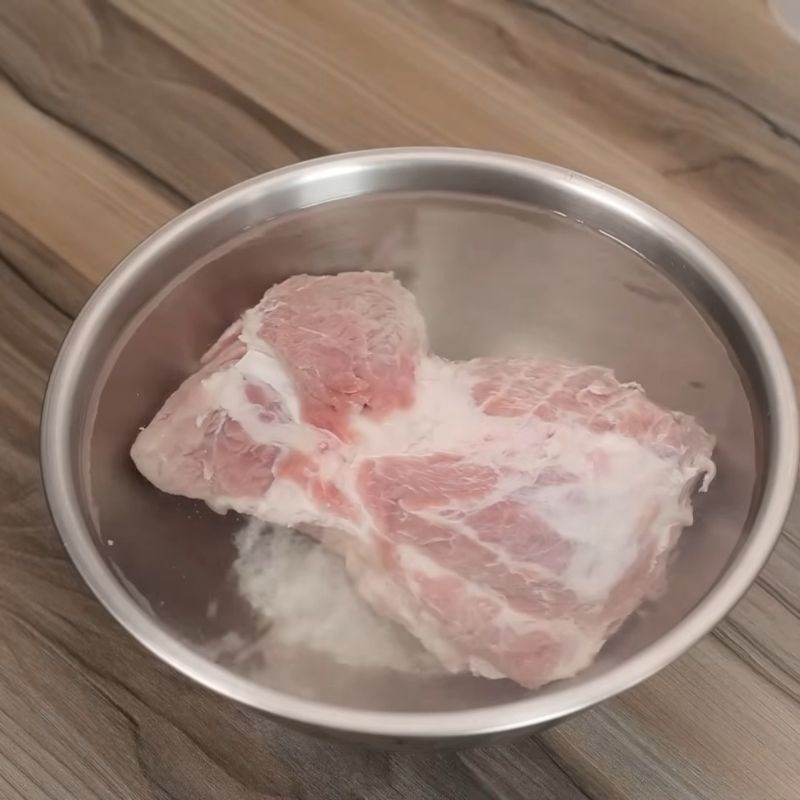 Bước 1 Sơ chế thịt Bún trộn thịt nướng