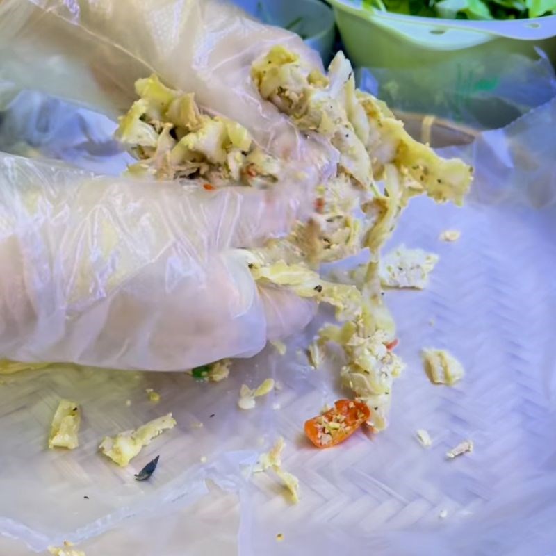 Bước 3 Sơ chế và đánh tơi tré Bình Định Tré trộn