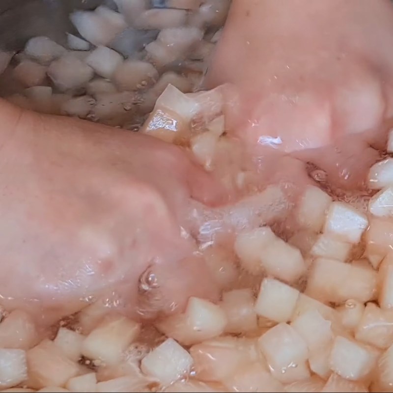 Bước 3 Sơ chế và khử đắng cùi bưởi Chè cùi bưởi