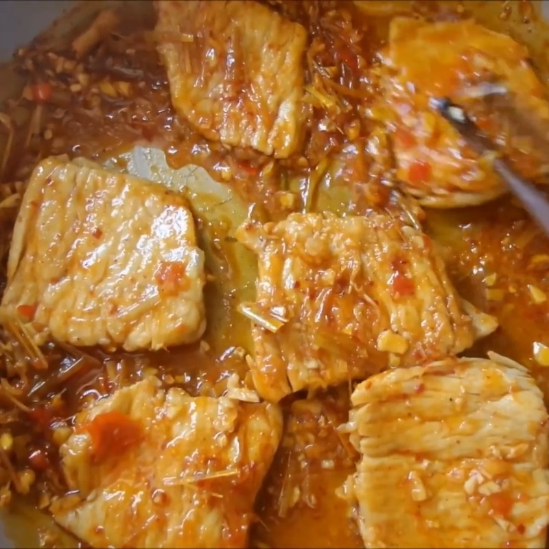 Bước 5 Sấy khô trên chảo thịt lợn sấy khô