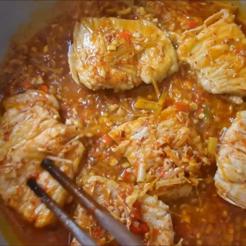 Bước 5 Sấy khô trên chảo thịt lợn sấy khô