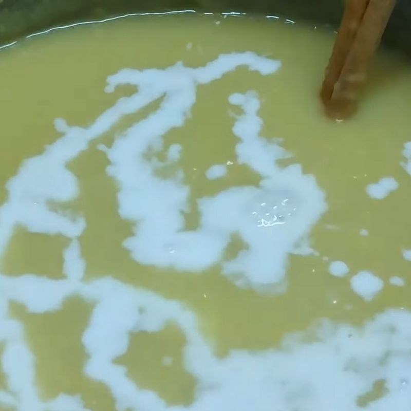 Bước 5 Tạo độ sánh chuẩn cho chè đậu xanh đánh Chè đậu xanh đánh bằng nồi cơm điện