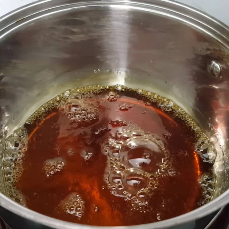 Bước 1 Thắng caramel chống lại đường Bánh flan công thức kinh doanh