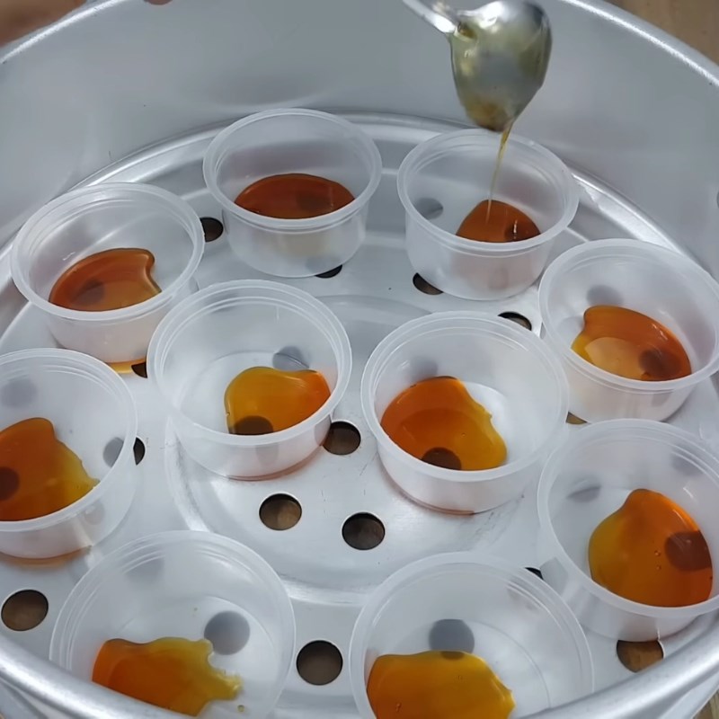 Bước 1 Thắng caramel chống lại đường Bánh flan công thức kinh doanh