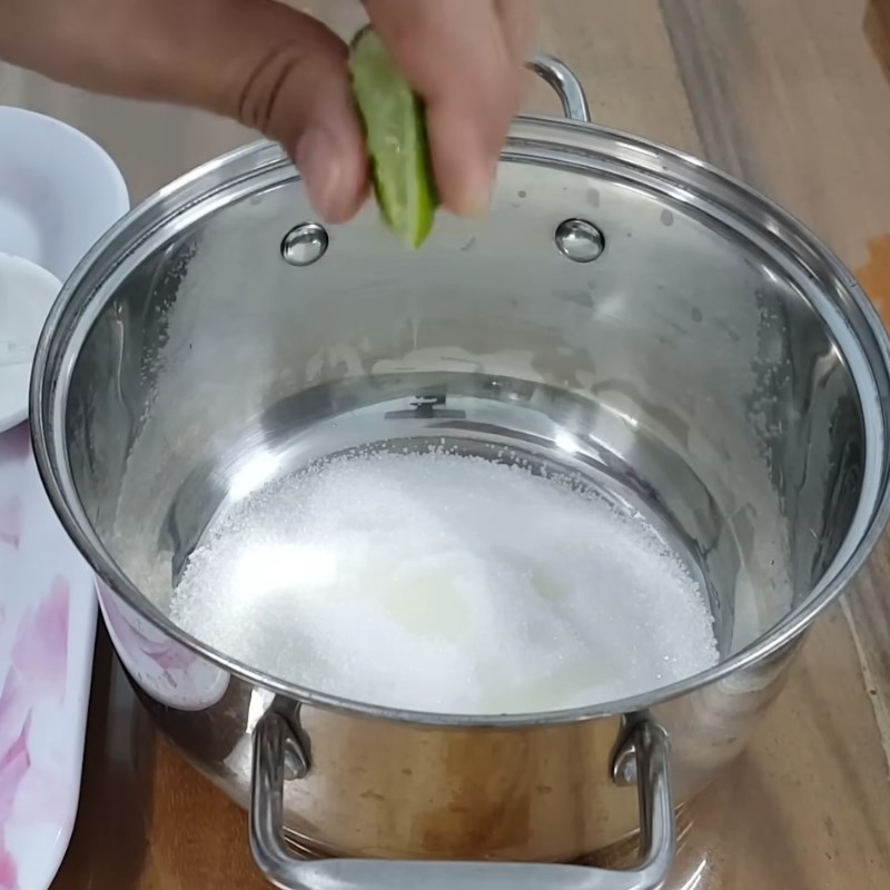 Bước 1 Thắng caramel chống lại đường Bánh flan công thức kinh doanh