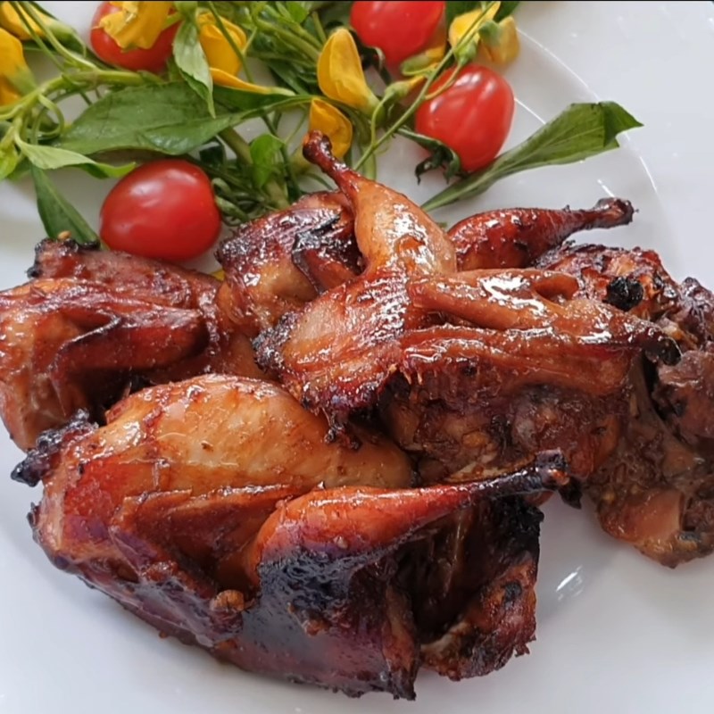 Bước 4 Thành phẩm Chim cút nướng bằng nồi chiên không dầu