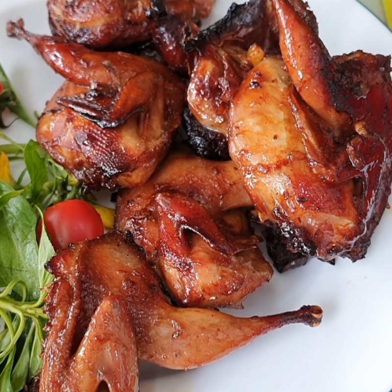 Bước 4 Thành phẩm Chim cút nướng bằng nồi chiên không dầu