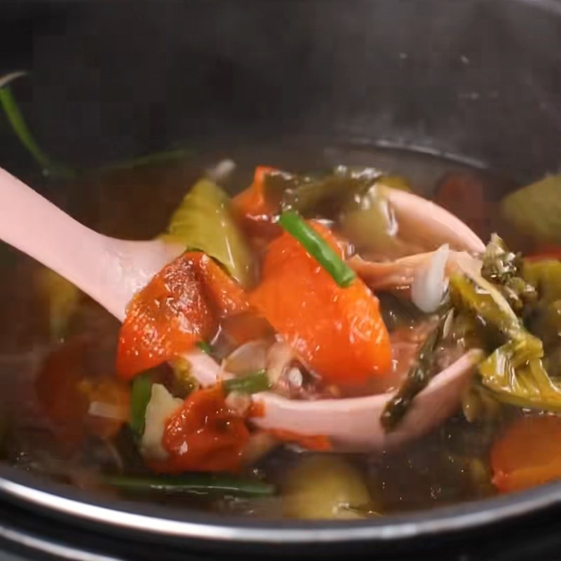 Bước 4 Thành phẩm Dẻ sườn bò nấu dưa chua