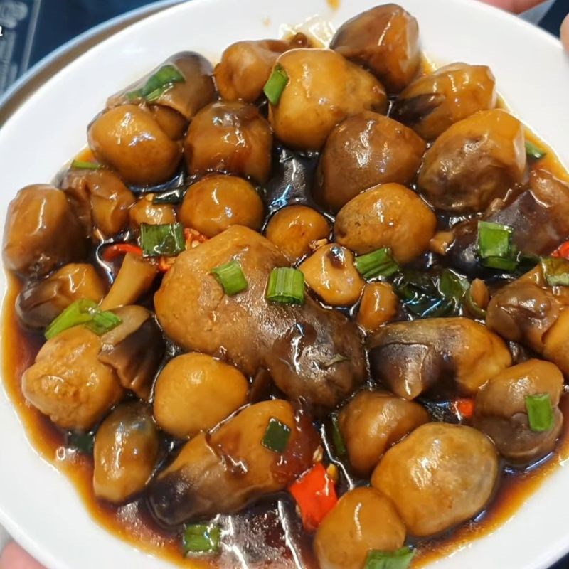 Bước 6 Thành phẩm Nấm rơm kho nước tương