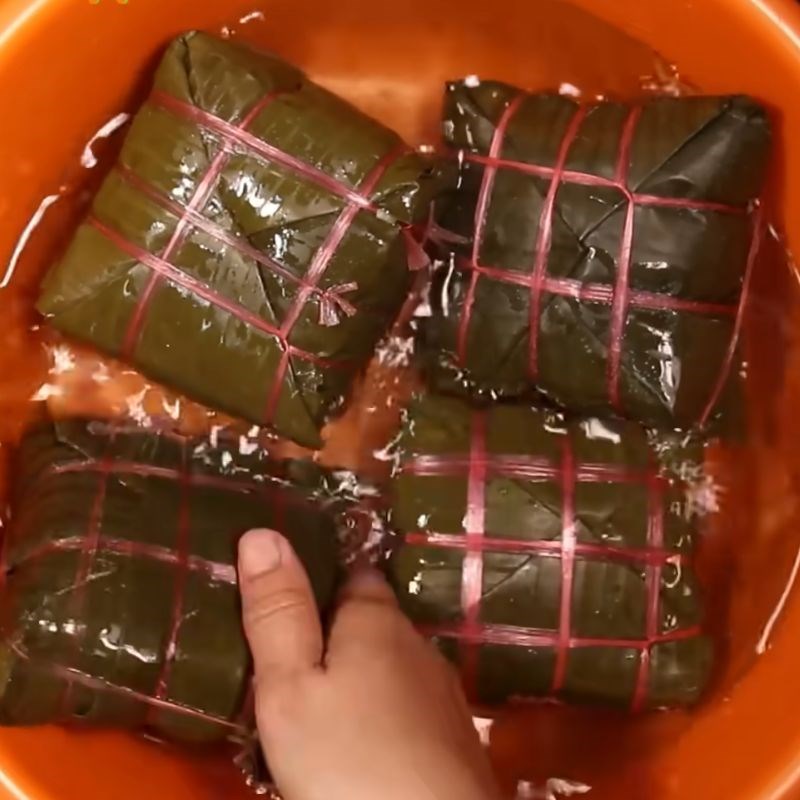 Bước 5 Thành phẩm Gói bánh chưng bằng lá chuối