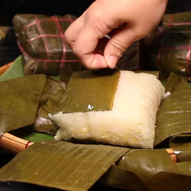 Bước 5 Thành phẩm Gói bánh chưng bằng lá chuối