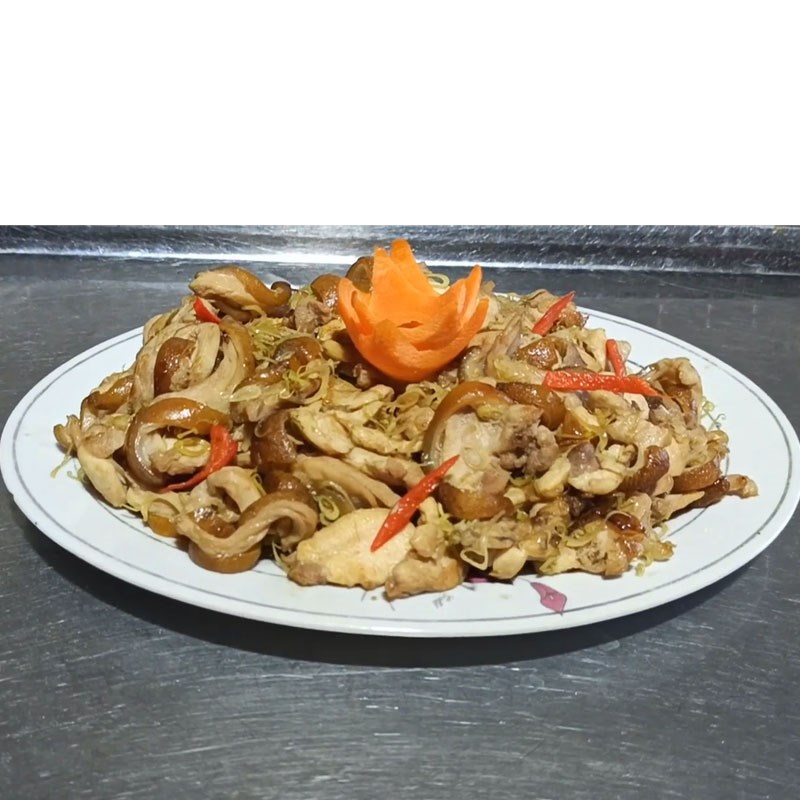 Bước 4 Thành phẩm Thịt thỏ xào sả ớt