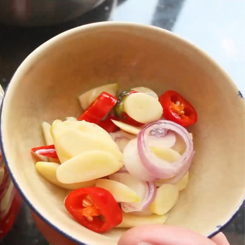 Bước 4 Thành phẩm Tỏi ớt ngâm giấm