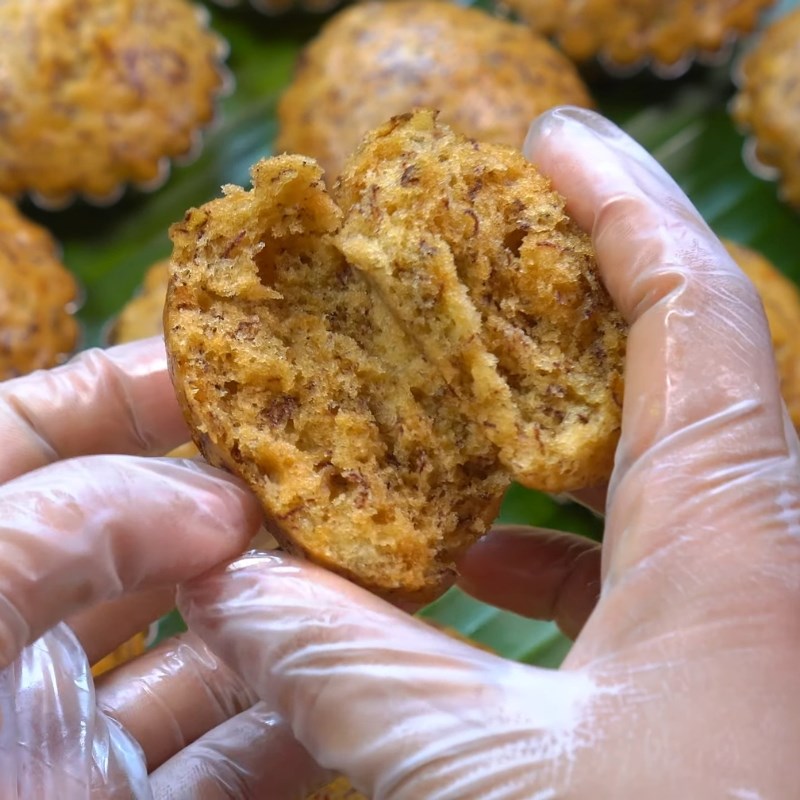 Bước 5 Thành phẩm Bánh chuối hấp bột mì