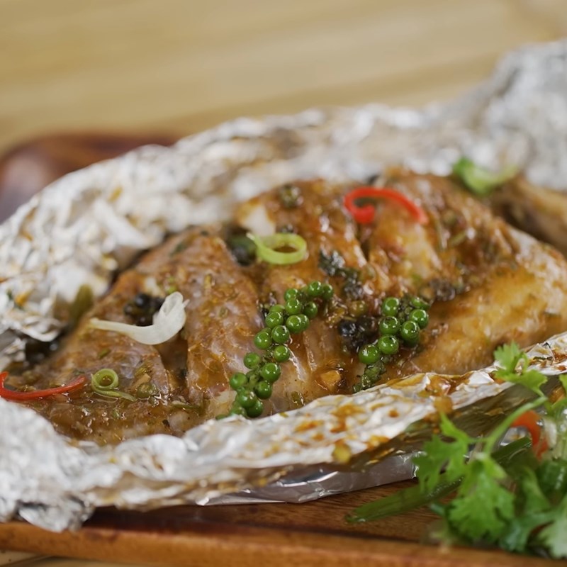 Bước 5 Thành phẩm Cá hấp giấy bạc