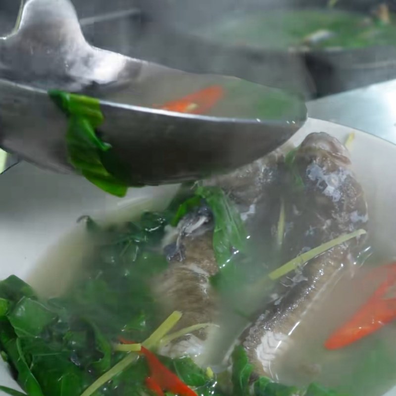 Bước 4 Thành phẩm Cá bớp nấu lá lốt