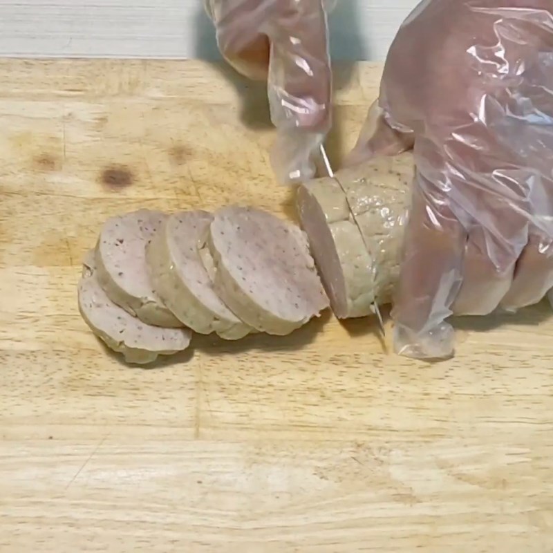 Bước 6 Thành phẩm Giò lụa truyền thống