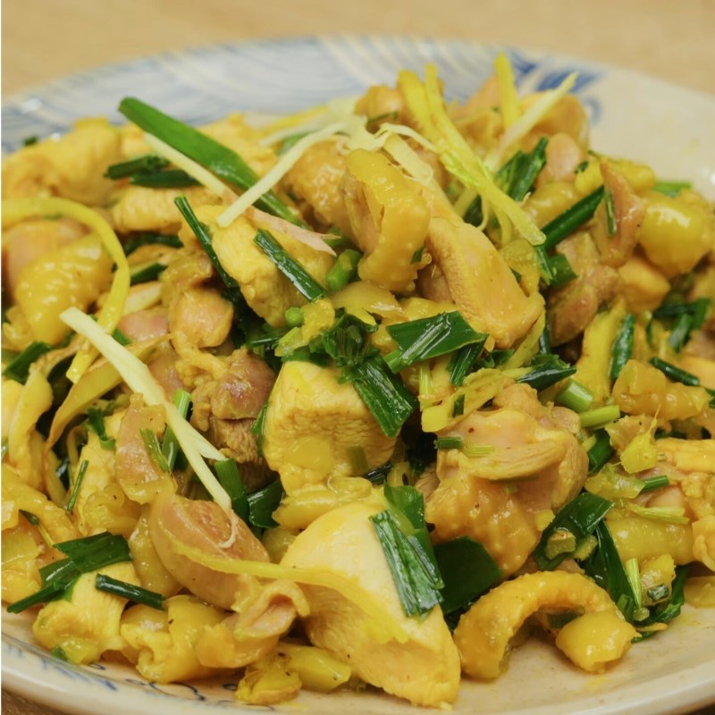 Bước 4 Thành phẩm Gà xào gừng