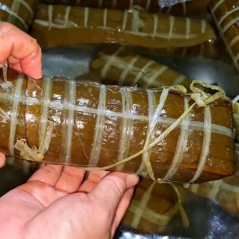 Bước 7 Thành phẩm Bánh tét bằng lá chuối