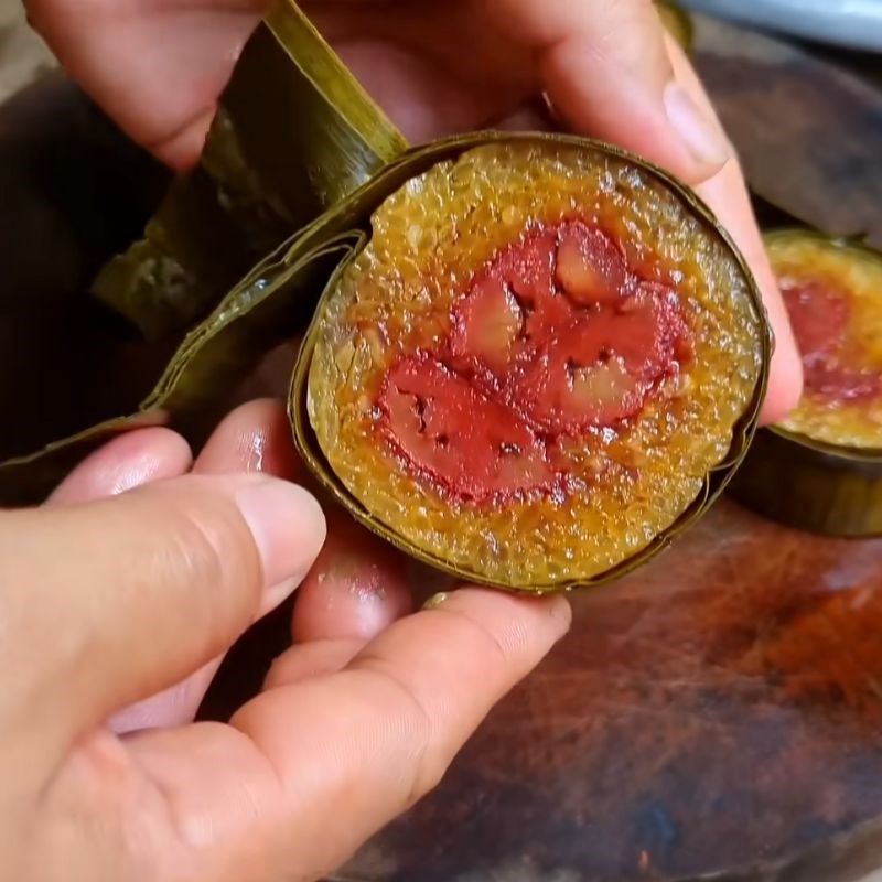 Bước 7 Thành phẩm Bánh tét bằng lá chuối