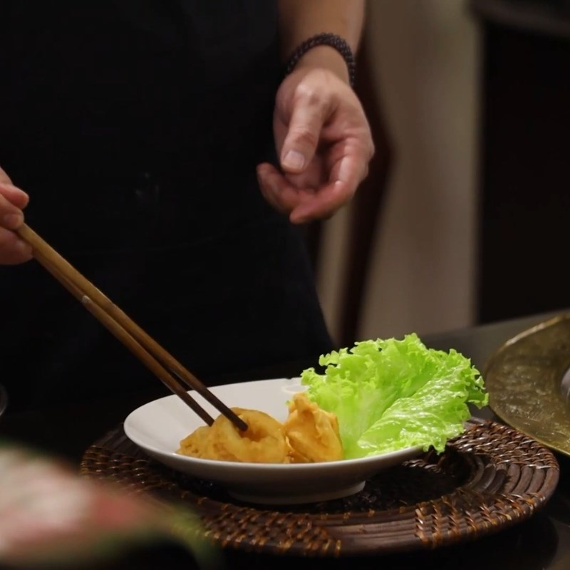 Bước 6 Thành phẩm Mực tẩm bột chiên giòn