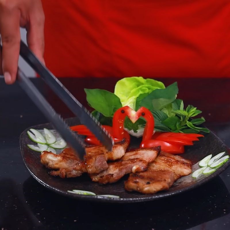 Bước 6 Thành phẩm Thịt nướng than hoa