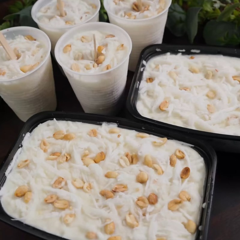 Bước 5 Thành phẩm Kem chuối không cần bột năng