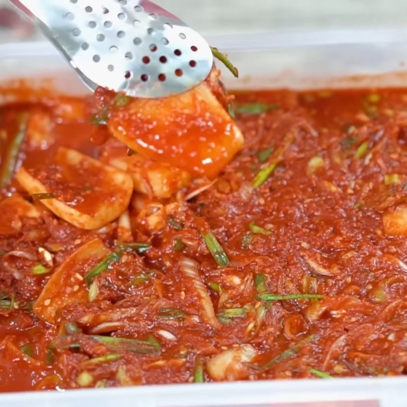 Bước 7 Thành phẩm Kim chi củ cải trắng