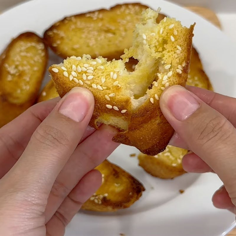 Bước 5 Thành phẩm bánh mì nướng bơ sữa