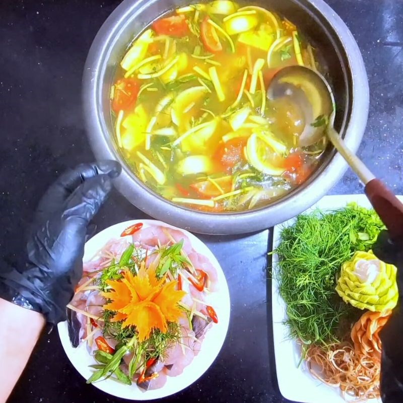 Bước 5 Thành phẩm Cá lăng nấu mẻ