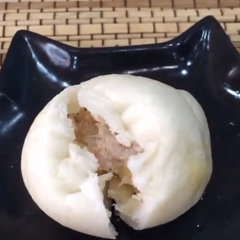 Bước 3 Thành phẩm bánh bao hấp bằng lò vi sóng