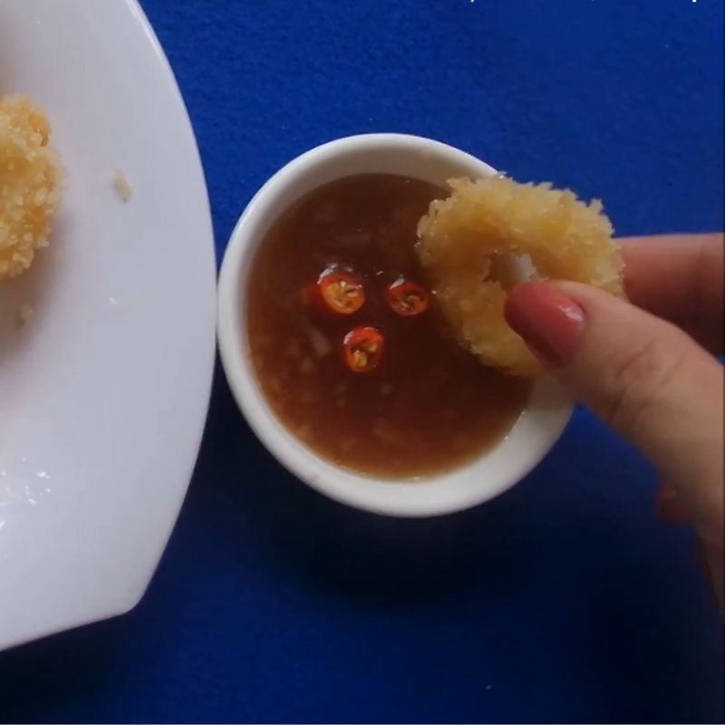 Bước 5 Thành phẩm Mực chiên xù chấm sốt me