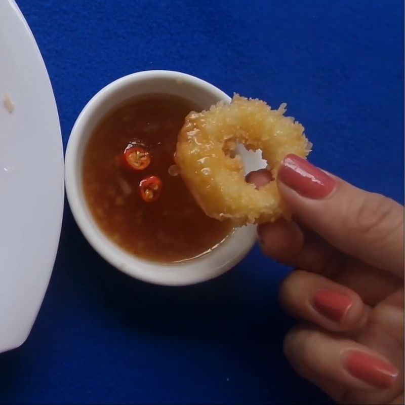 Bước 5 Thành phẩm Mực chiên xù chấm sốt me