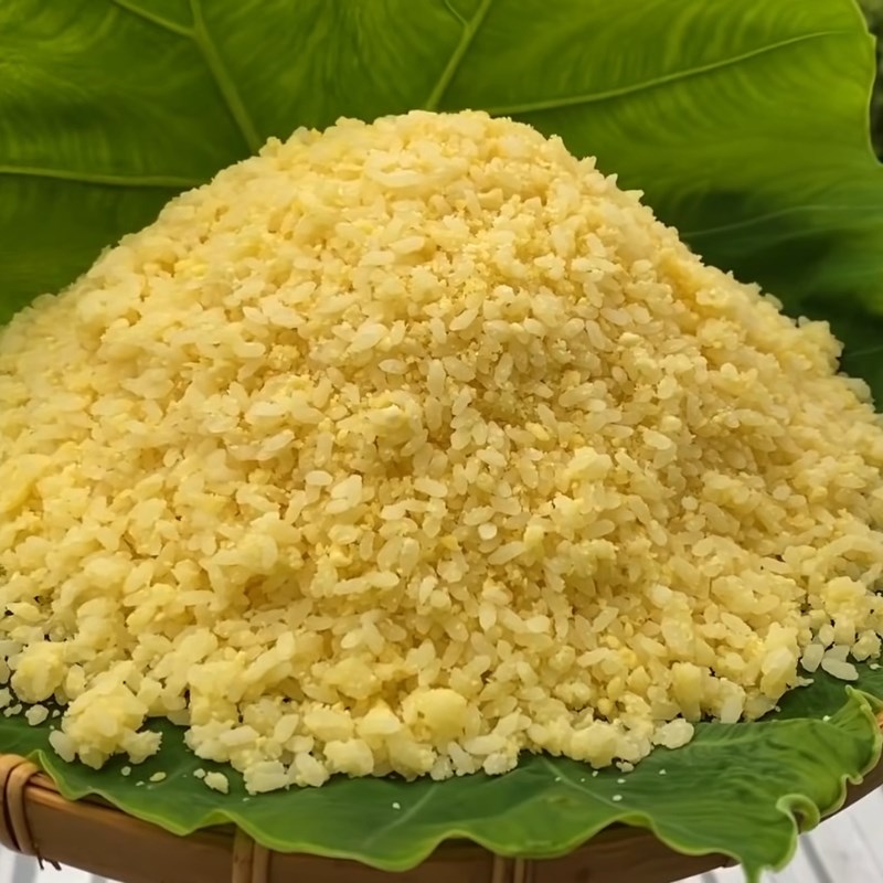 Bước 6 Thành phẩm Xôi đậu xanh nước cốt dừa bằng xửng hấp