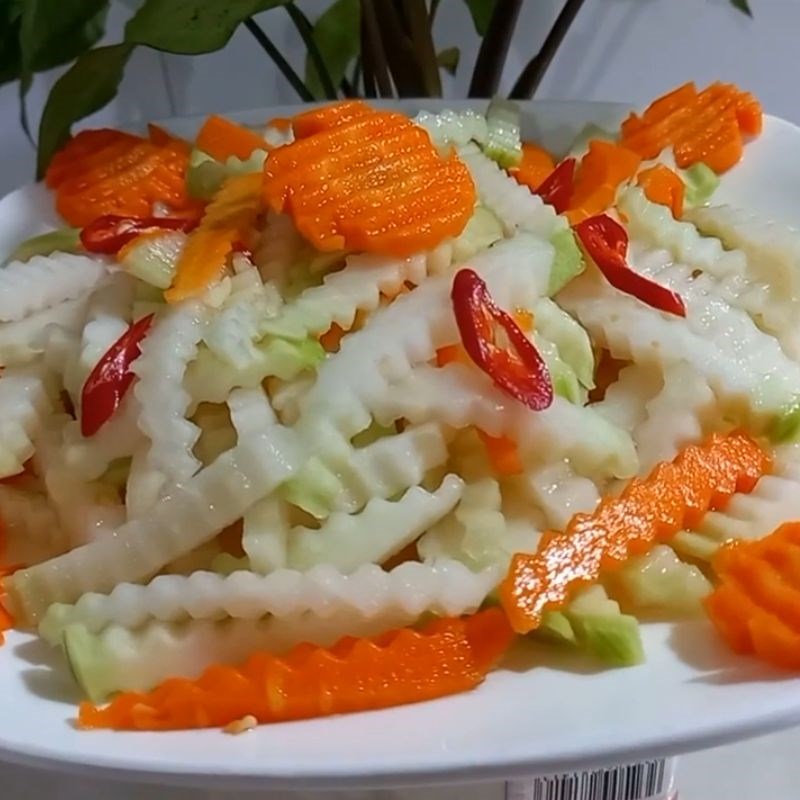 Bước 4 Thành phẩm Su hào muối xổi