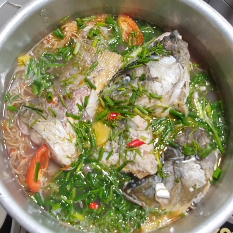 Bước 6 Thành phẩm Canh cá nấu hoa chuối