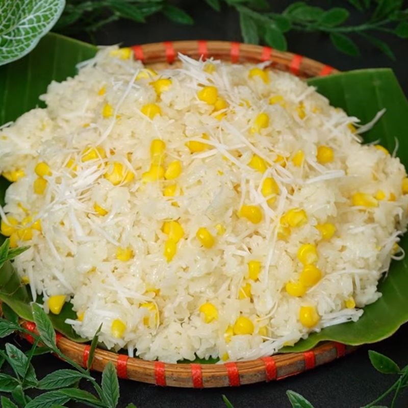 Bước 8 Thành phẩm Xôi ngô ngọt nước cốt dừa bằng xửng hấp