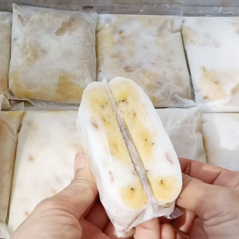 Bước 7 Thành phẩm Kem chuối không bị đông đá