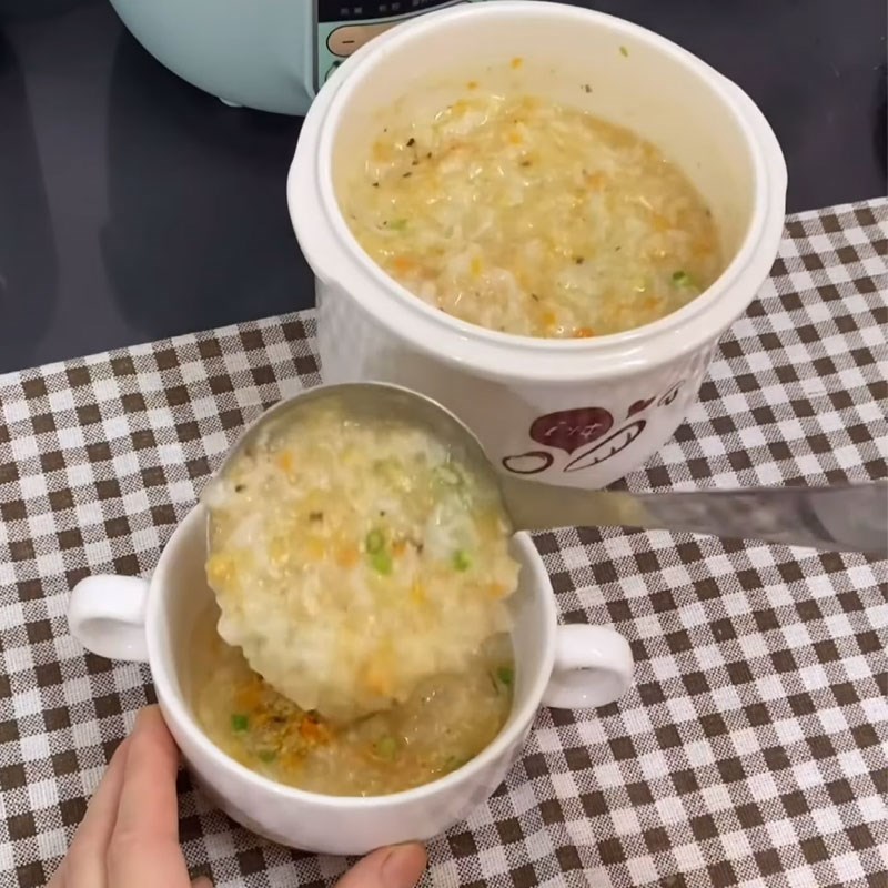 Bước 7 Thành phẩm cháo gà cà rốt