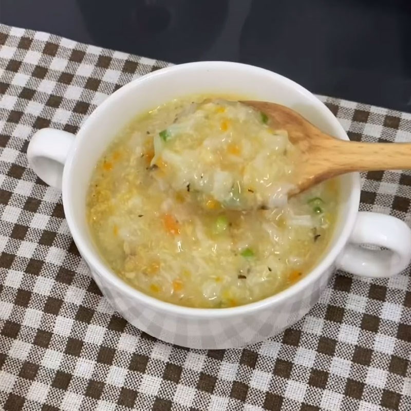 Bước 7 Thành phẩm cháo gà cà rốt