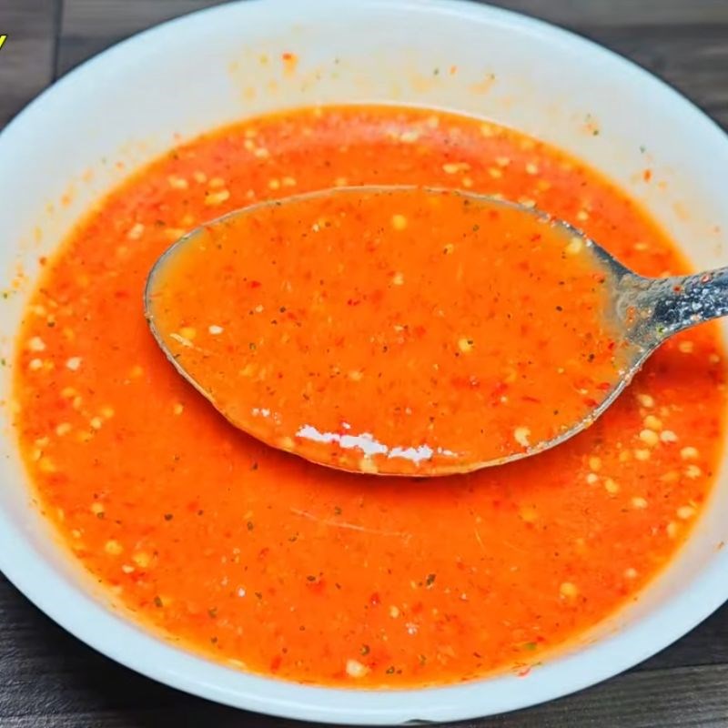 Bước 4 Thành phẩm Muối ớt đỏ chấm gà