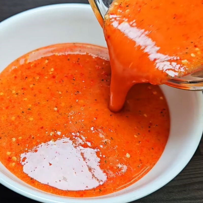 Bước 4 Thành phẩm Muối ớt đỏ chấm gà