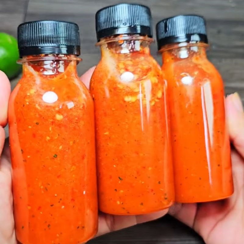 Bước 4 Thành phẩm Muối ớt đỏ chấm gà