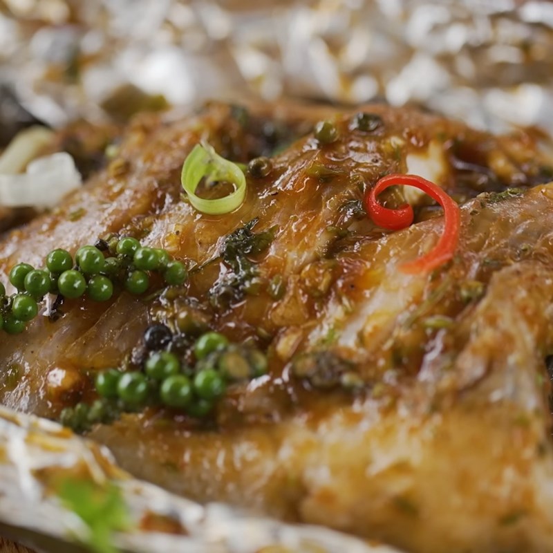 Bước 5 Thành phẩm Cá hấp giấy bạc